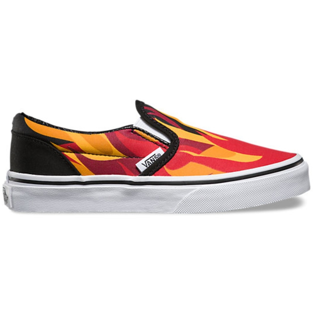 Vans Flame Slip-Ons 2.5 Like New